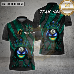 Maxcorners Billiards Shirt 8 Ball King Scratch Fire Cue Multioptions Personalized Name, Team Name Unisex 3D Shirt