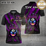 Maxcorners Billiards Shirt 8 Ball King Scratch Fire Cue Multioptions Personalized Name, Team Name Unisex 3D Shirt