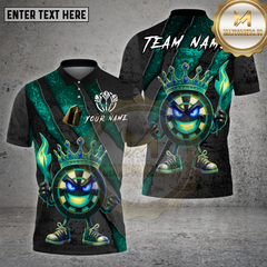 Maxcorners Darts Shirt King Scratch Texture Fire Crown Energy Multioptions Personalized Name, Team Name Unisex 3D Shirt