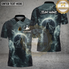 Maxcorners Bowling Wolf Moon Lightning Storm Design Multi Options Personalized Name Team Name 3D Shirt
