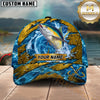 Maxcorners Fishing Explosive Water Splash Personalized Name 3D Cap