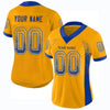 Maxcorners Custom Gold Royal-White Drift Fashion Football Jersey LM2605