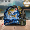 Maxcorners Fishing Blue Flame Water Art Personalized Classic Cap (12 Fish Species)