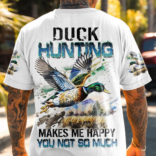 Maxcorners Duck Hunting Makes Me Happy All Over Print LM1601