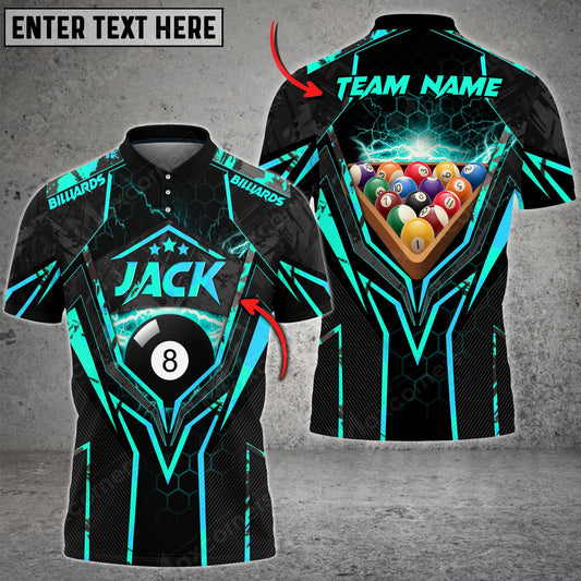 Maxcorners Billiards Way Of 8 Personalized Name, Team Name Unisex 3D Shirt ( More Color Options )