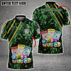 Maxcorners Bingo Paint Style Multicolor Option Customized Name 3D Shirt