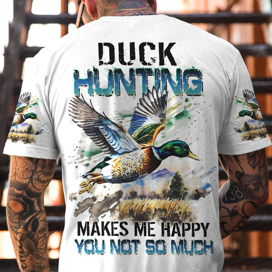 Maxcorners Duck Hunting Makes Me Happy All Over Print LM1601