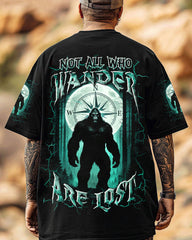 Maxcorners Not All Who Wander Are Lost Bigfoot All Over Print LM1601