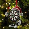 Maxcorners Darts Christmas Ornament, Personalized Ornament 2D Flat LM2211