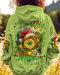 Maxcorners Not All Who Wander Are Lost Compass Christmas All Over Print LM2101
