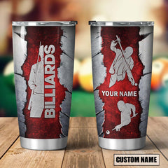 Maxcorners Billiards Personalized Stainless Steel Tumbler