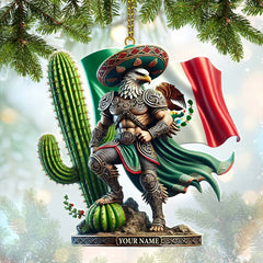 Maxcorners Custom Name Mexico Ornament, Mexico Lover Christmas Gift 2D Flat LM2111