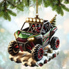 Maxcorners Custom Name Mountain Truck Ornament, Christmas Gift 2D Flat LM2111
