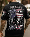 Maxcorners Not All Who Wander Are Lost Bigfoot Compass All Over Print LM1601