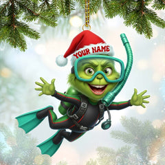 Maxcorners Diver ELF, Home Decor, Christmas Ornament, Personalized Ornament 2D Flat LM2111