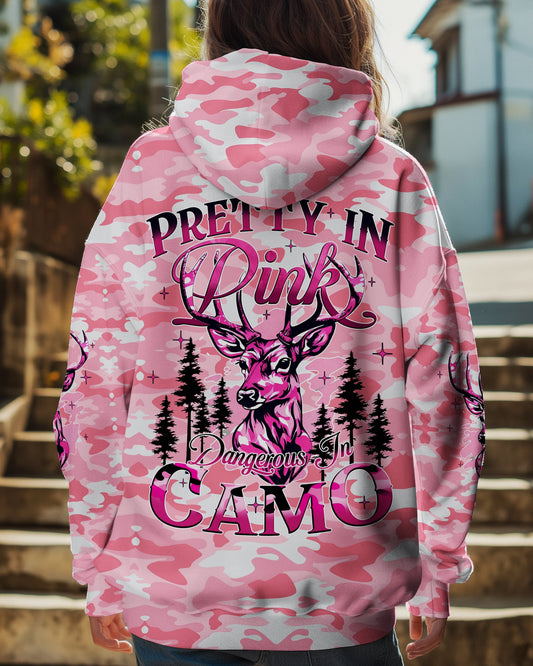 Maxcorners Pretty In Pink Deer Hunting All Over Print LM1601