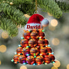 Maxcorners Custom Name Basketball Ornament, Basketball Lover Christmas Gift 2D Flat LM2211