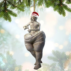 Maxcorners Custom Name Sculpture Artist Ornament, Christmas Gift Decor 2D Flat LM2111