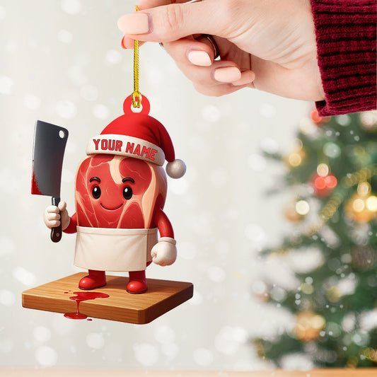 Maxcorners Christmas Meat, Home Decor, Christmas Ornament, Personalized Ornament 2D Flat LM2111