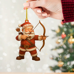 Maxcorners Archery Santa Christmas, Home Decor, Christmas Ornament, Personalized Ornament 2D Flat LM2111
