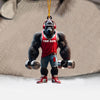 Maxcorners Dumbbells Home Decor Christmas Ornament, Personalized Ornament 2D Flat LM2211