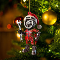 Maxcorners Mechanic, Home Decor, Christmas Ornament, Personalized Ornament 2D Flat LM2111