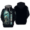 Maxcorners Diving Custom Name 3D Shirt Scuba Diving Skeleton Personalized Gift For Diver Lovers LM2111