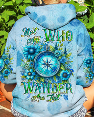 Maxcorners Not All Who Wander Are Lost Compass All Over Print LM2101
