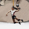Maxcorners Volleyball Woman Decor Christmas Ornament, Personalized Ornament 2D Flat LM2211