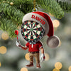 Maxcorners Custom Name Dart Ornament, Christmas Gift Decoration 2D Flat LM2211