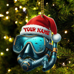 Maxcorners Diving Home Decor, Christmas Ornament, Personalized Ornament 2D Flat LM2111