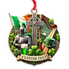 Maxcorners Custom Name Ireland Ornament, Christmas Gift for Ireland Lover5 2D Flat LM2111