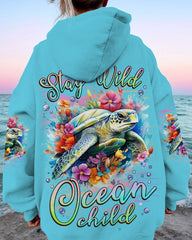Maxcorners Stay Wild Ocean Child Turtle All Over Print LM2101