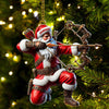 Maxcorners Custom Name Santa Archery Christmas Ornament, Christmas Gift 2D Flat LM2111