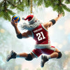 Maxcorners Custom Name and Number Volleyball Ornament, Christmas Gift for Volleyball Lover 2D Flat LM2111