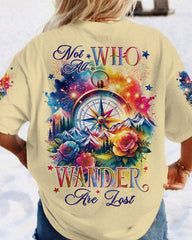 Maxcorners Not All Who Wander Are Lost Tie Dye All Over Print LM2101