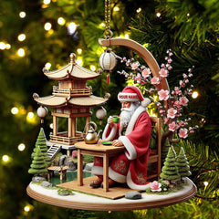 Maxcorners Custom Name Japan Santa Ornament, Japan Lover Christmas Gift54 2D Flat LM2111