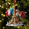Maxcorners Custom Name France Ornament,  Christmas Gift for France Lover 2D Flat LM2111