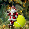Maxcorners Custom Name Tennis Ornament, Christmas Gift for Tennis Lover 2D Flat LM2111
