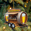 Maxcorners Custom Name Barista Ornament, Barista Christmas Decoration5 2D Flat LM2111