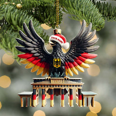 Maxcorners Custom Name Germany Ornament, German Lover Christmas Gift 2D Flat LM2111