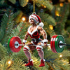 Maxcorners Custom Name Woman Gym Ornament, Gymnastics Christmas Decoration 2D Flat LM2111