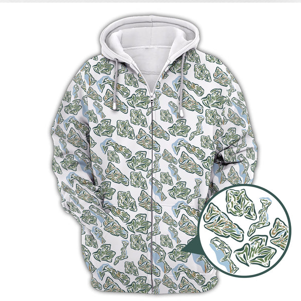Maxcorners Men’s Camo Golf Shirt, Camo Golf Polos, Golf Gift For Golfers, Pattern Crazy Golf Shirts