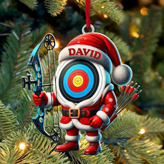 Maxcorners Custom Name Archery Ornament, Christmas Gift Decoration 2D Flat LM2211