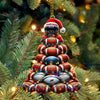 Maxcorners Custom Name Rugby Football Ornament, Rugby Football Lover Christmas Gift 2D Flat LM2111