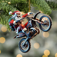 Maxcorners Custom Name Motocross Ornament, Motocross Lover Christmas Gift 7 2D Flat LM2211