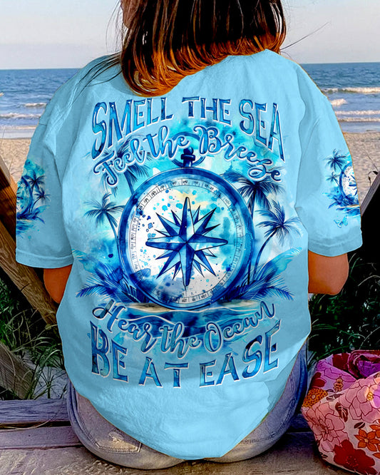 Maxcorners Smell The Sea Feel The Breeze Compass All Over Print LM2101