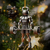 Maxcorners Weightlifter Lover Christmas Ornament, Personalized Ornament 2D Flat LM2211