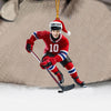 Maxcorners Hockey Christmas Home Decor Christmas Ornament, Personalized Ornament 2D Flat LM2211