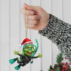 Maxcorners Diver ELF, Home Decor, Christmas Ornament, Personalized Ornament 2D Flat LM2111